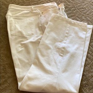 St. John jeans, white, size 16